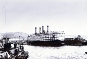 Il traghetto rompighiaccio SS Baikal, Lago Baikal